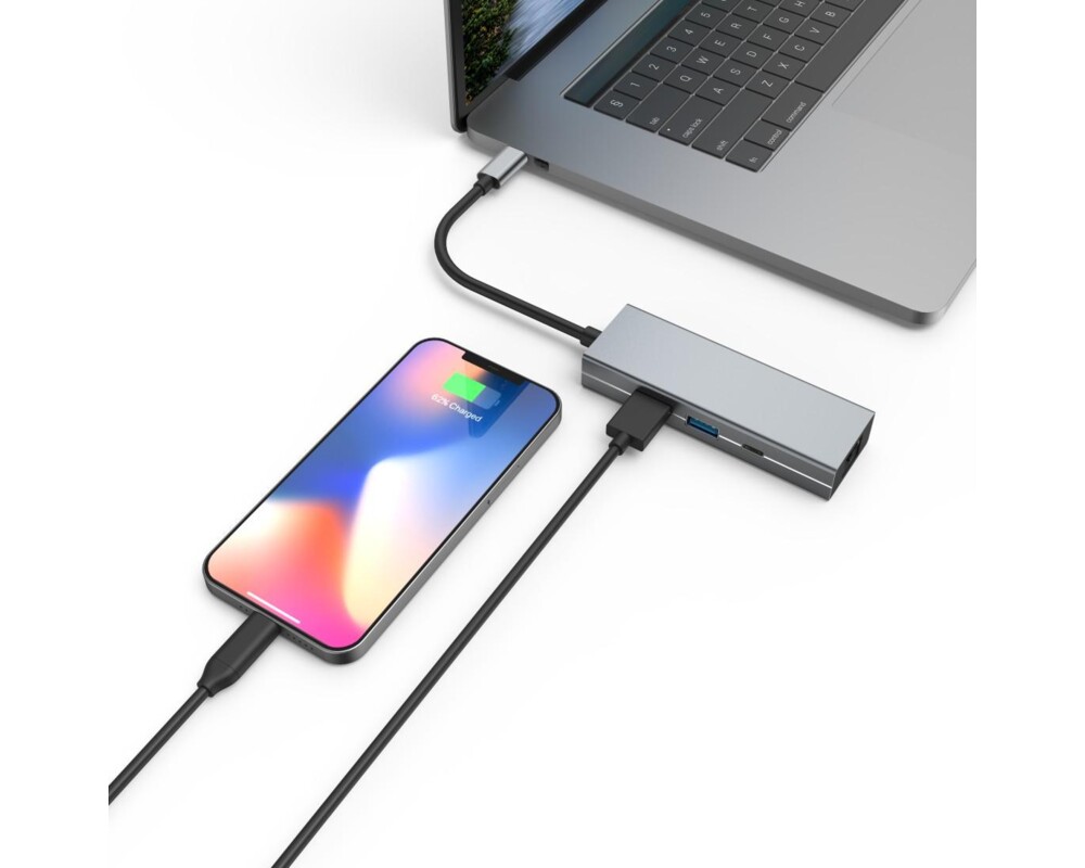 USB хъб 4-портов хъб USB-C, HAMA-200108 4