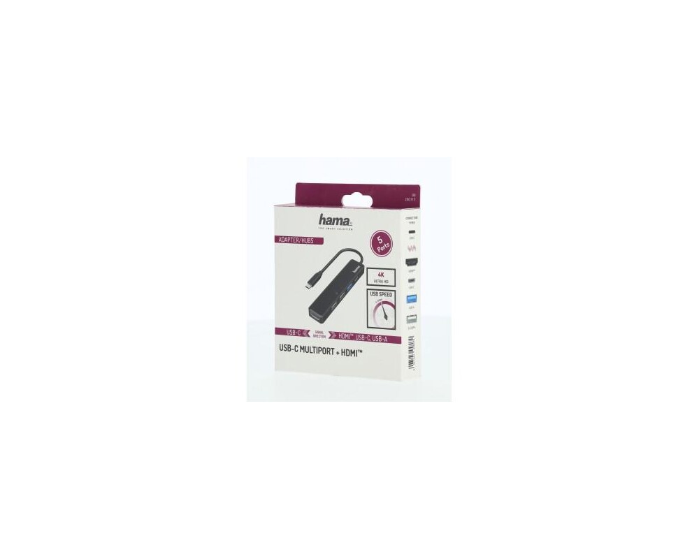 USB хъб USB-C, 5-портов хъб, HAMA-200117 3