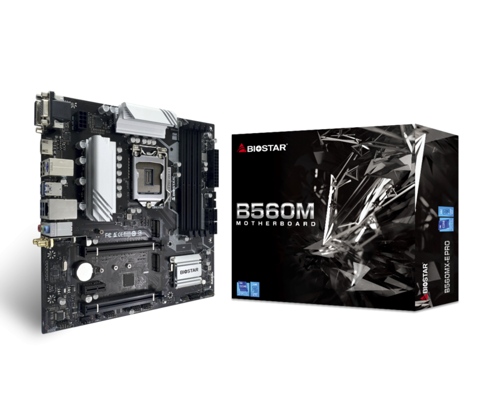 Дънна платка BIOSTAR B560MX-E PRO AX, socket 1200, mATX 3