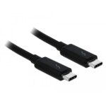 <span>Кабел</span> Delock Thunderbolt 3 (20 Gb/s) USB-C, мъжко - мъжко, 2.0 м, 3 A, Черен <span class='catalog-num-in-name'>DELOCK-84847</span> - 