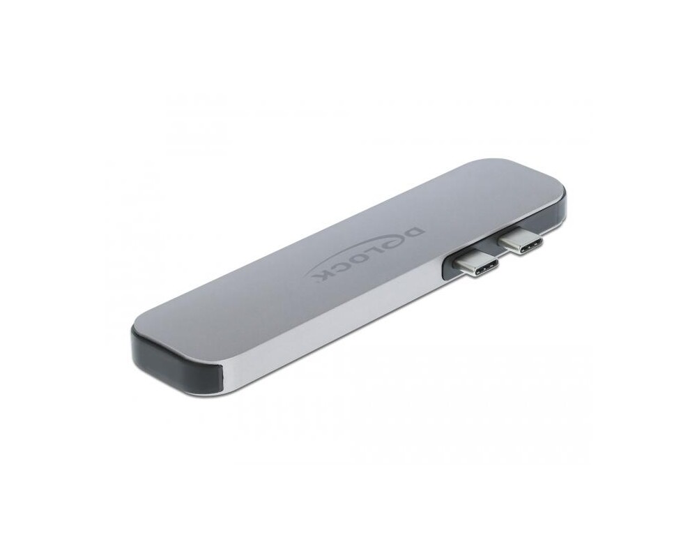 Докинг станция Докинг станция Delock, За MacBook, HDMI 4K, USB-A, USB-C, PD, Сива 2