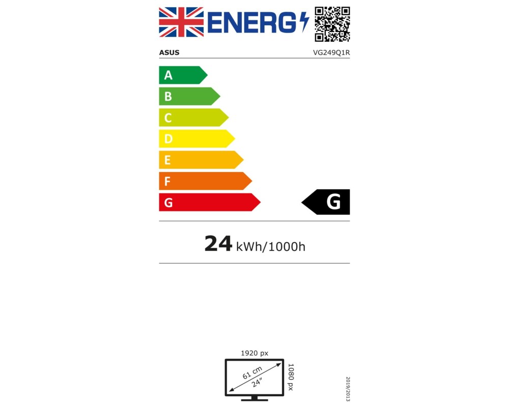 Монитор ASUS TUF Gaming VG249Q1R 23.8" 8