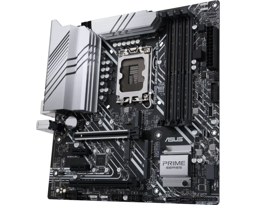 Дънна платка ASUS PRIME Z690M-PLUS D4, LGA 1700, mATX, DDR4, Aura Sync RGB 4