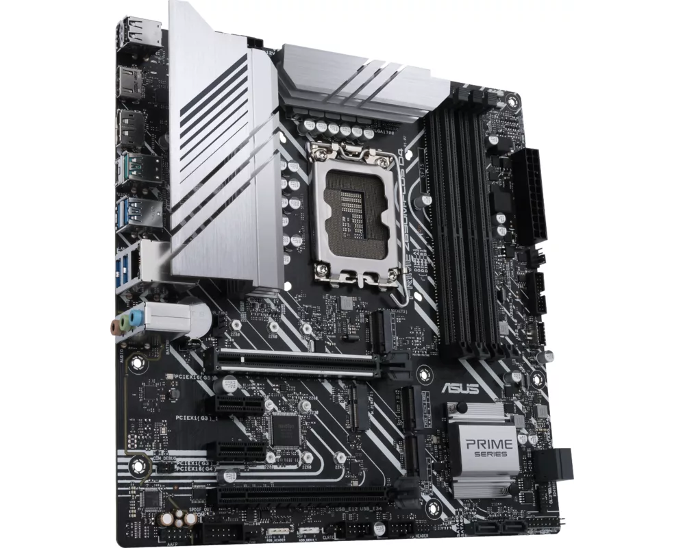 Дънна платка ASUS PRIME Z690M-PLUS D4, LGA 1700, mATX, DDR4, Aura Sync RGB 3
