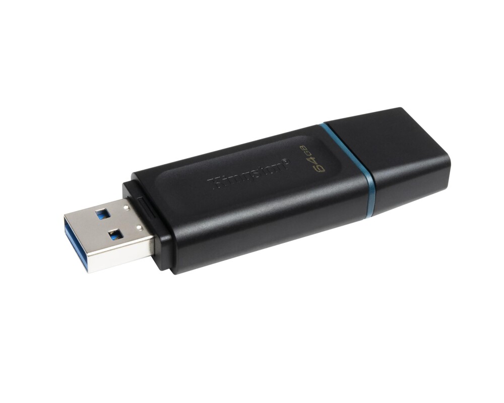 Флаш памет KINGSTON 64GB USB3.2 Gen1 DataTraveler Exodia Black + Teal 13