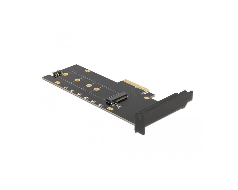 Контролер Карта за разширение на слотове Delock, PCI Express x4 към 1 x internal NVMe M.2 Key M, RGB LED, Low Profile 2