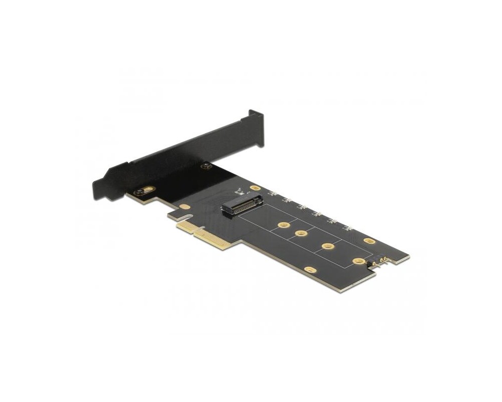 Контролер Карта за разширение на слотове Delock, PCI Express x4 към 1 x internal NVMe M.2 Key M, RGB LED, Low Profile 3