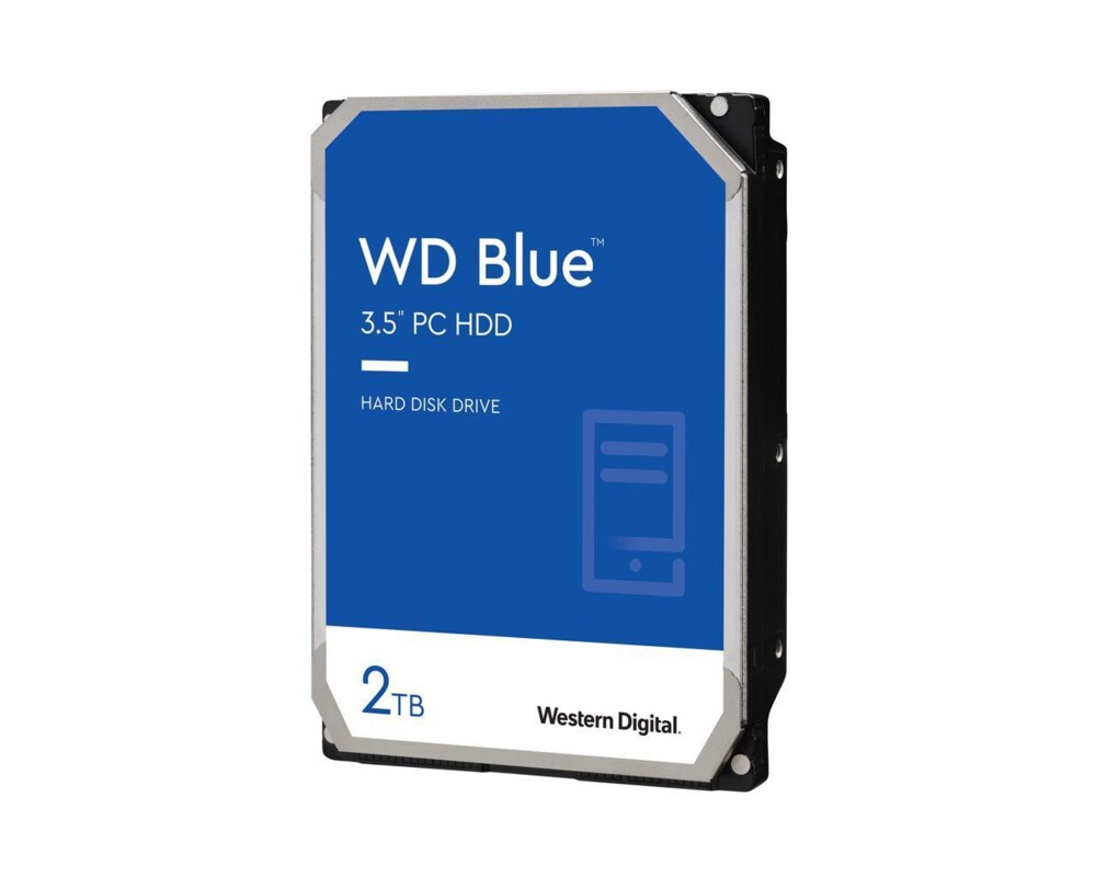 Твърд диск WD Blue, 2TB, 5400rpm, 256MB, SATA 3 2