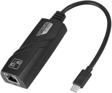  Мрежови адаптер Estillo 10/100/1000 Mbps, USB-C 3.1 към RJ45, Черен 219237 EST-USBC-10-100-1000LAN на топ цена - PIC.bg