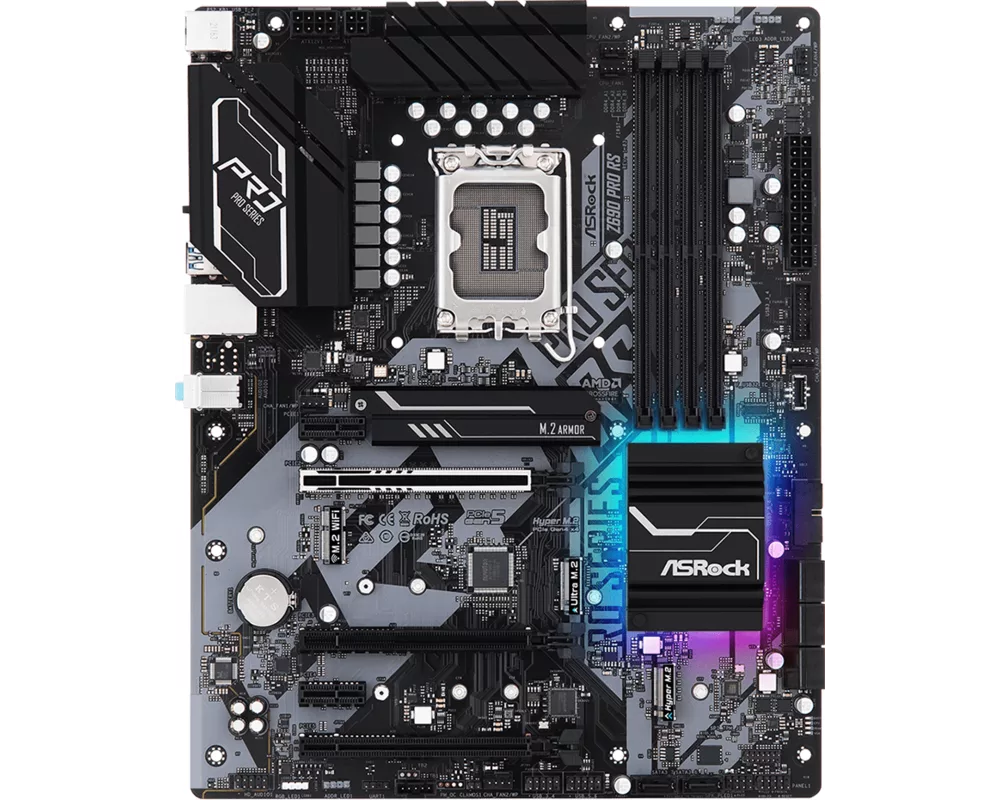 Дънна платка ASRock Z690 Pro RS, LGA1700, ATX, Polychrome RGB 2