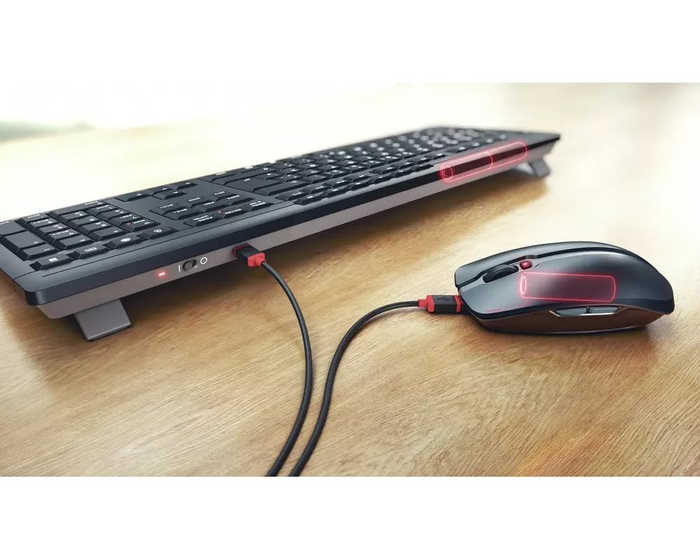 Клавиатура Kомплект безжична клавиатура с мишка CHERRY KEY JD 8560EU 2 3
