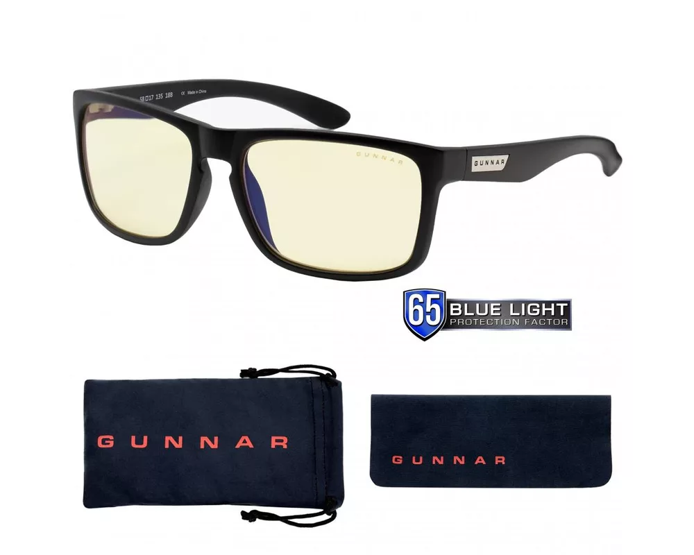 Очила за компютър Комплект GUNNAR OPTICS Intercept Onyx Holiday Bundle - Очила, калъф 4