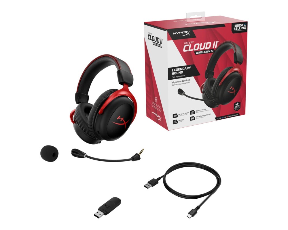 Слушалки HP HyperX Cloud II Wireless gaming Headset 6