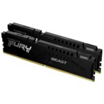 <span>Памет</span> Kingston FURY Beast Black 32GB(2x16GB) DDR5 PC5-38400 4800MHz CL38 KF548C38BBK2-32 <span class='catalog-num-in-name'>KF548C38BBK2-32</span> - 