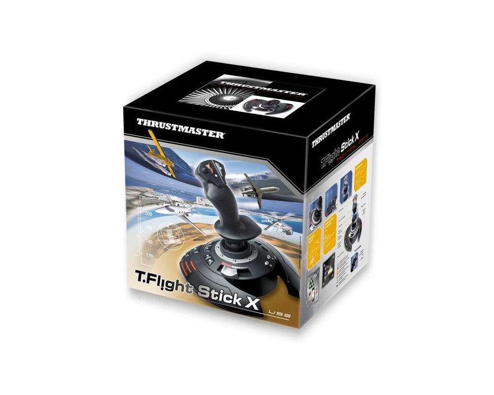 Джойстици и Геймпадове Жичен , авиосимулатор Thrustmaster T.Flight Stick X за PC / PS3, Черен 3