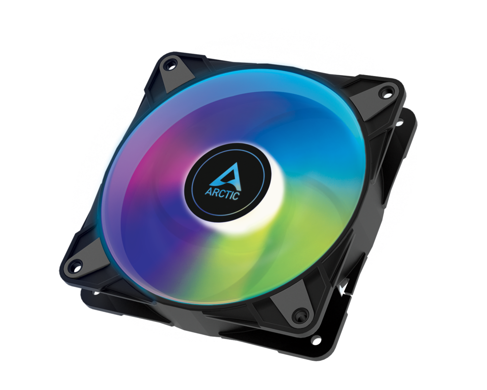 Вентилатор ARCTIC P12 Black, A-RGB, 120mm, 3 Fan комплект 2