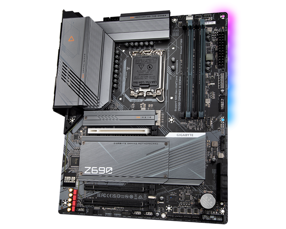 Дънна платка GIGABYTE Z690 GAMING X, LGA 1700, ATX, RGB Fusion, DDR4 3