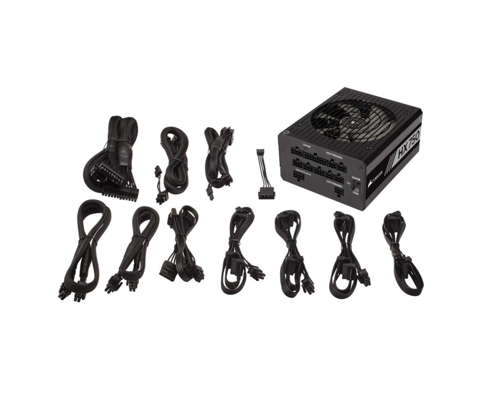 Захранване Corsair HX750, 80+ PLATINUM 750W, Fully Modular 6