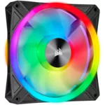 Вентилатор и Corsair iCUE QL140 RGB PWM, 2 Fan комплект, с включен контролер Lightning Node CORE, Черен 4