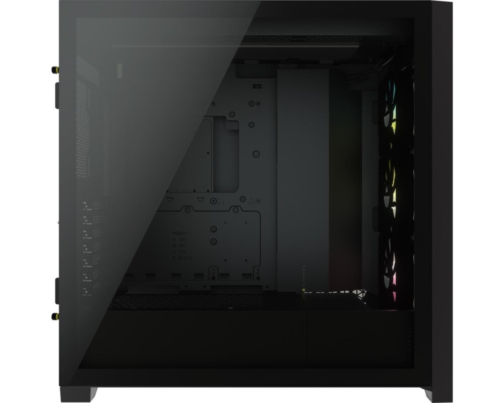 Кутия CORSAIR iCUE 5000X RGB Tempered Glass Mid-Tower ATX PC Smart Case Black 3
