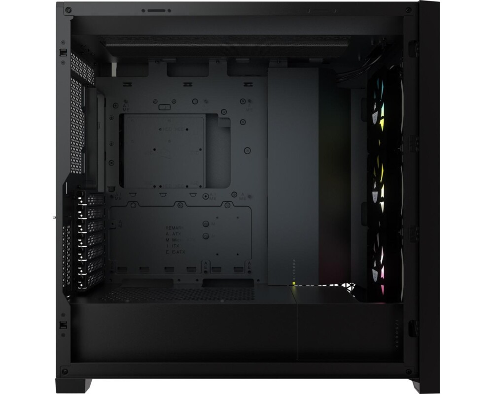 Кутия CORSAIR iCUE 5000X RGB Tempered Glass Mid-Tower ATX PC Smart Case Black 4
