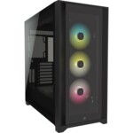 <span>Кутия</span> CORSAIR iCUE 5000X RGB Tempered Glass Mid-Tower ATX PC Smart Case Black <span class='catalog-num-in-name'>9011212-WW</span> - 