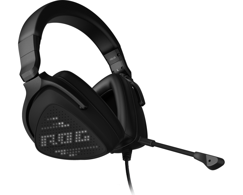 Слушалки Геймърски слушалки ASUS ROG Delta S Animate, USB-C, AniMe Matrix display, Quad DAC 4