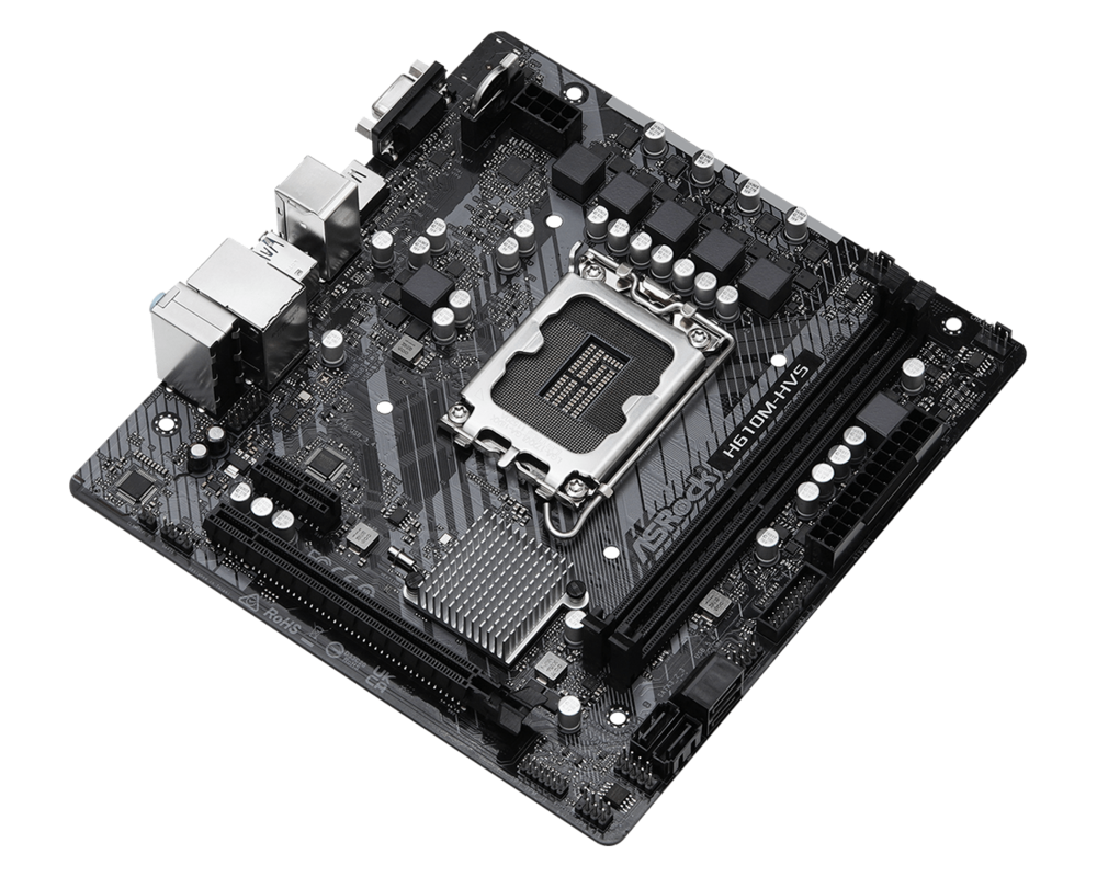 Дънна платка ASROCK H610M-HVS LGA1700 2x DDR4 DIMM HDMI D-Sub 1xPCIe 4.0 x16 1xPCIe 3.0 x1 11