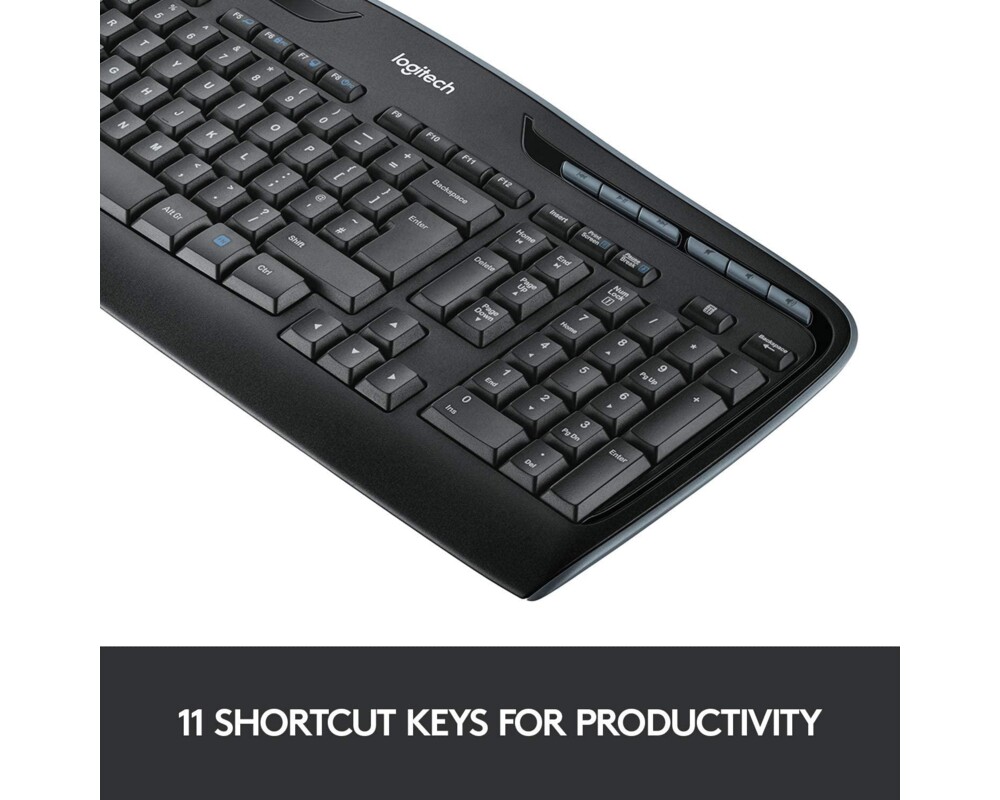 Клавиатура LOGITECH MK330 WL DESKTOP BK 7