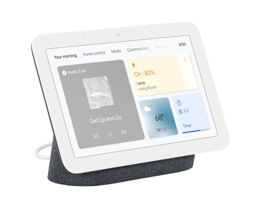 Тонколони Google Nest Hub 2nd gen, Сензорен екран, Гласов асистент, Тъмно сива