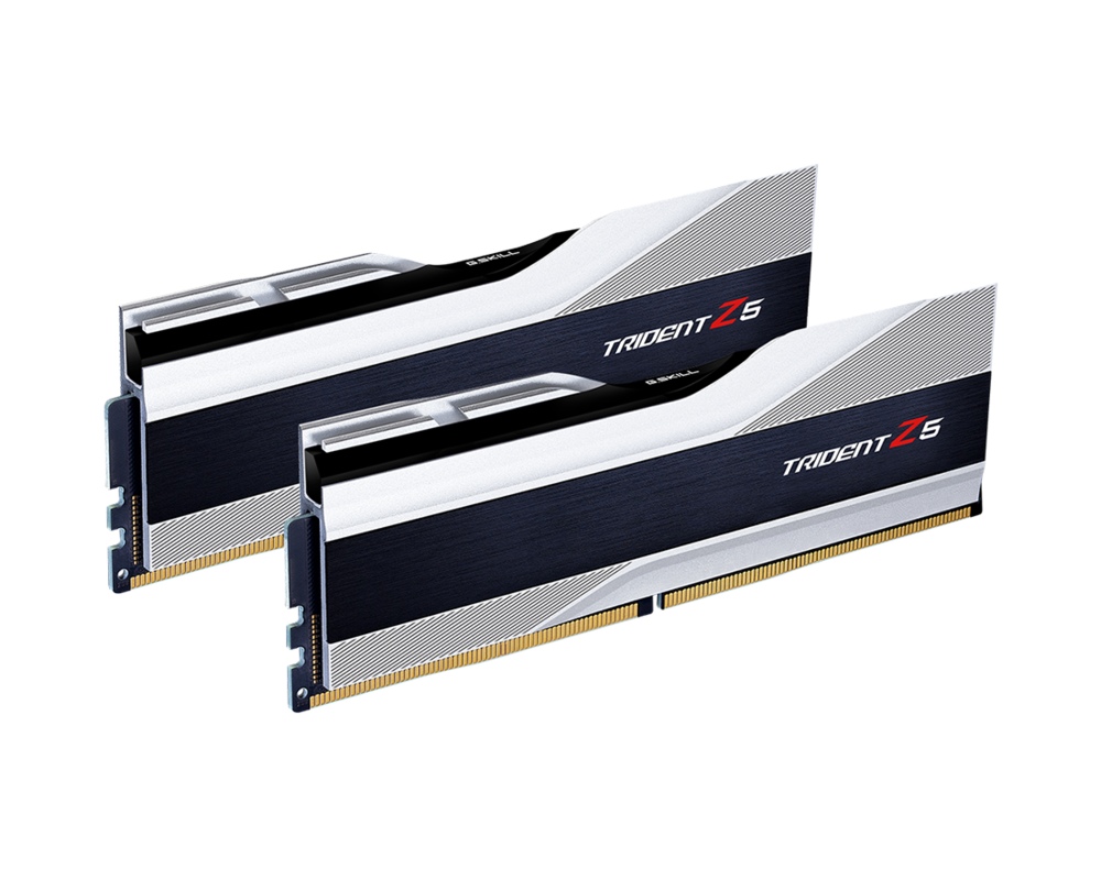 Памет G.SKILL Trident Z5 Silver 32GB(2x16GB) DDR5 6000MHz F5-6000J4040F16GX2-TZ5S 2