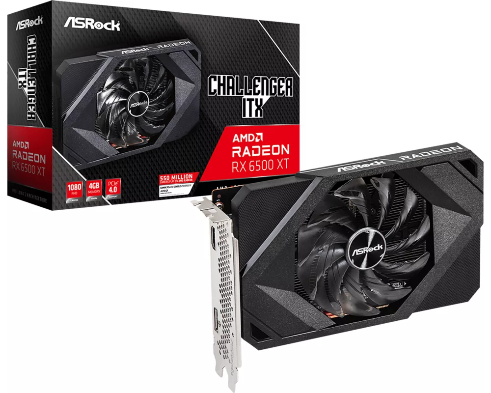 Видеокарта Asrock RX 6500 XT CLI 4GB 9
