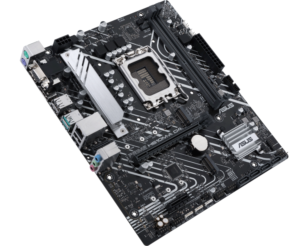 Дънна платка ASUS PRIME H610M-A D4, LGA 1700 mATX, 2x DDR4, Dual M.2, Aura Sync RGB 4