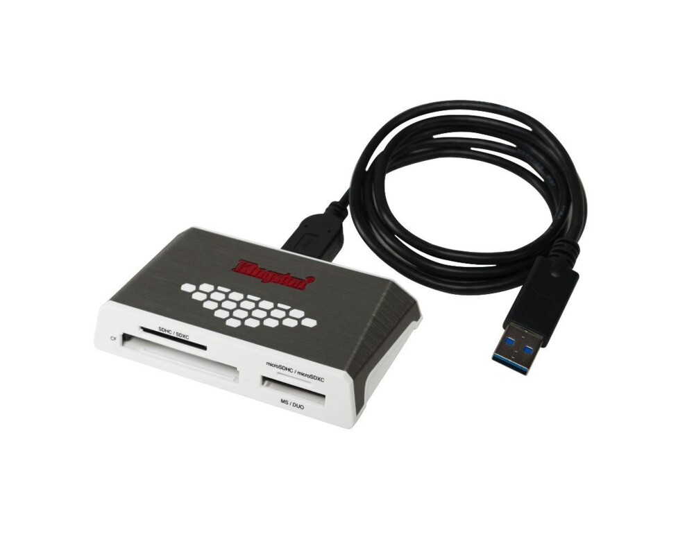 Четец за карти Kingston FCR-HS4 USB 3.0, CompactFlash, SD, microSD, Memory Stick 3