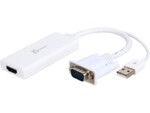 <span>Адаптери</span> Аудио видео адаптер j5create JDA214, VGA/USB мъжко - HDMI женско, Бял <span class='catalog-num-in-name'>J5-JDA214</span> - 