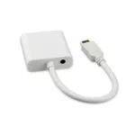 Адаптери RAID Estillo, mini HDMI мъжко - VGA женско, 1080P, Бял 2