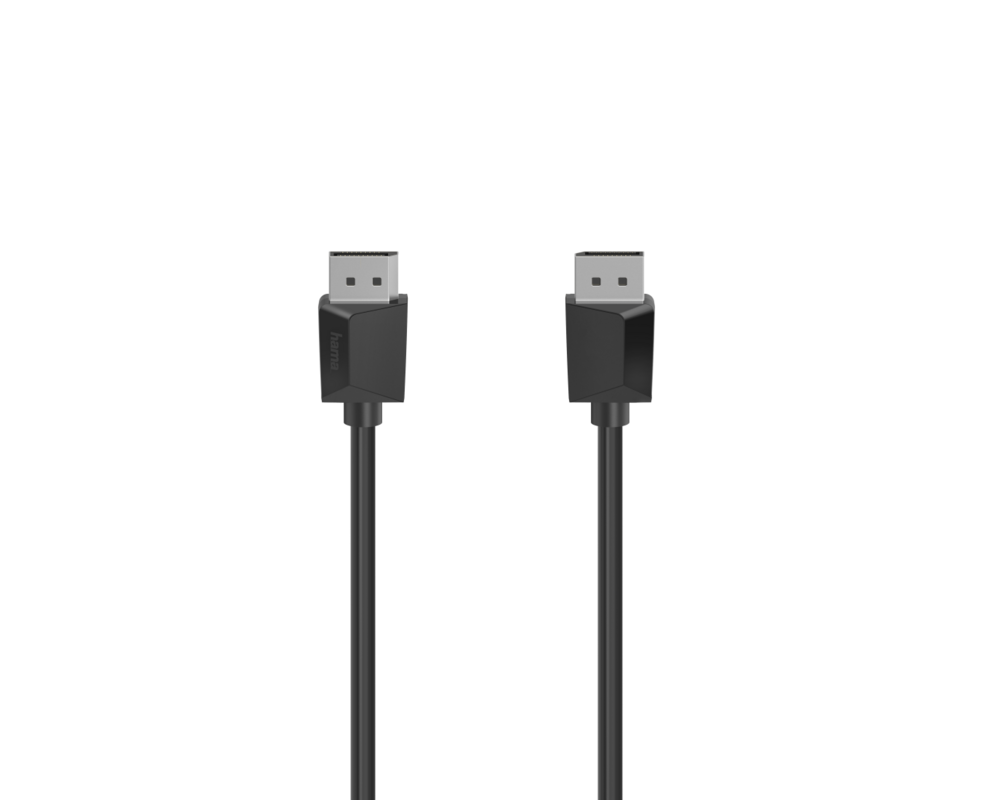 Кабел HAMA 200698, DisplayPort мъжко - DisplayPort мъжко, 5 м, Ultra-HD 4K, Черен