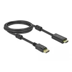 <span>Кабел</span> Delock DisplayPort мъжко - HDMI мъжко, 2 м., 4K 60Hz, Черен <span class='catalog-num-in-name'>DELOCK-85956</span> - 