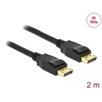 Кабел Delock DisplayPort мъжко - DisplayPort мъжко, 2.0м, 4K, Черен 2