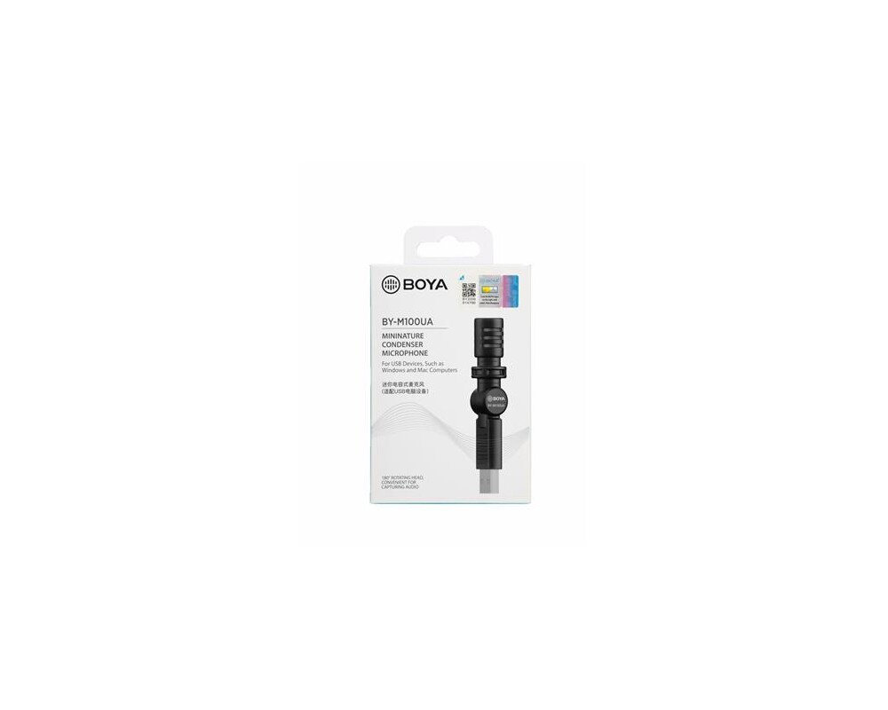 Микрофон BOYA BY-M100UA компактен, USB-A 10