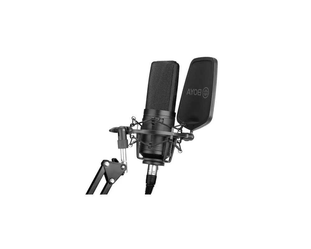 Микрофон BOYA BY-M1000 - кондензаторен, XLR 3