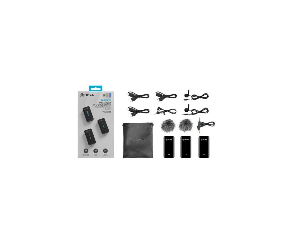 Микрофон Безжична система микрофони с предавател BOYA BY-XM6-S2 6