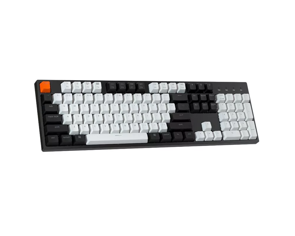 Клавиатура Геймърска Механична клавиатура Keychron C2 Full-Size Gateron G Pro Blue Switch White LED ABS 3