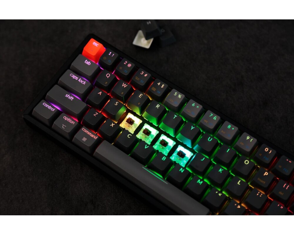 Клавиатура Геймърска Механична клавиатура Keychron K6 Hot-Swappable 65% Gateron Brown Switch RGB LED ABS 3