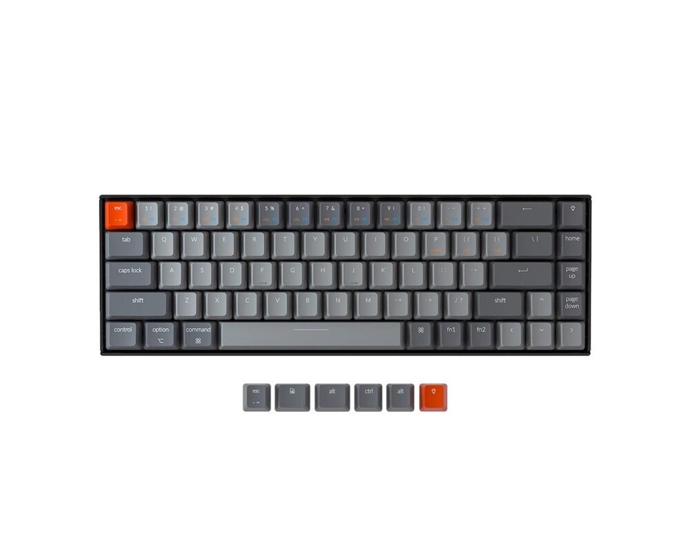 Клавиатура Геймърска Механична клавиатура Keychron K6 Hot-Swappable 65% Gateron Brown Switch RGB LED ABS 4