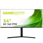 <span>Монитор</span> HANNSPREE HC342PFB, UWQHD, UltraWide, 34 inch,75Hz, HDMI, DP, Черен <span class='catalog-num-in-name'>HC342PFB</span> - 