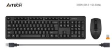  Комплект клавиатура и мишка A4tech 3330N, Безжичен, 2.4G Hz, Черен 296263 3330N на топ цена - PIC.bg