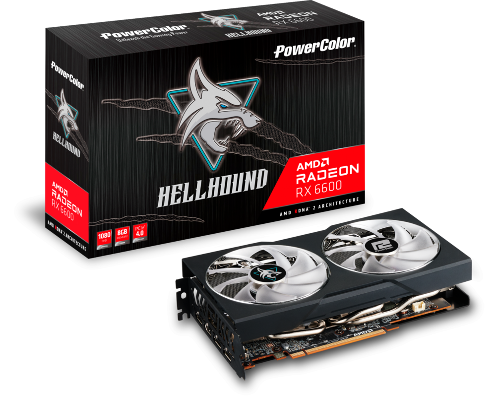 Видеокарта PowerColor HellHound Radeon RX 6600 8GB GDDR6 5