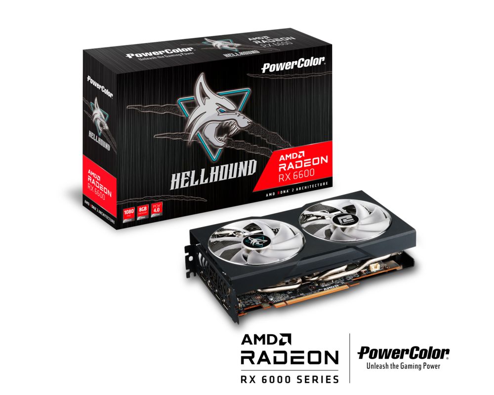 Видеокарта PowerColor HellHound Radeon RX 6600 8GB GDDR6 8