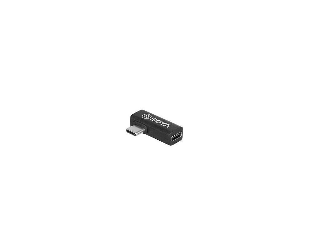 Адаптери BOYA USB-C женско към мъжко, Ъглов, Черен 2